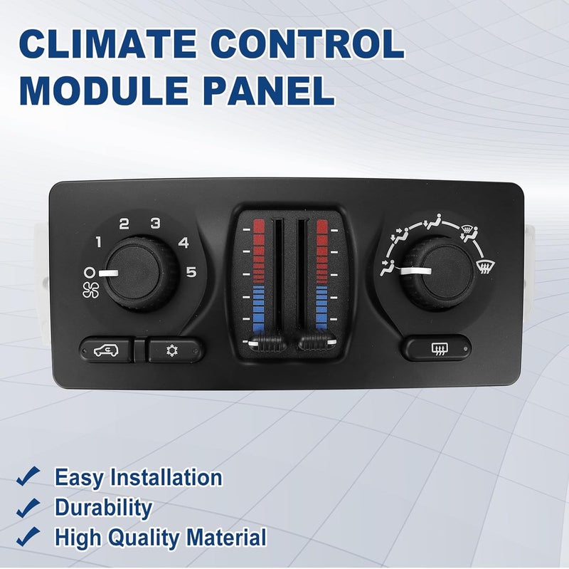 FEXON 599-210XD Climate Control Module Panel - Compatible with 2003-2007 Chevy Silverado GMC Sierra 1500 2500 3500 Tahoe Suburban Avalanche Trailblazer Yukon XL Envoy Cadillac Escalade Replaces 10370033 - Image 5